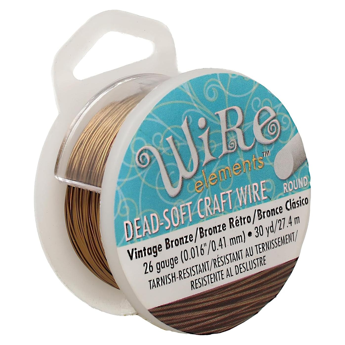 Alambre de Joyería The Beadsmith 0.41mm Bronce Vintage 30 Yardas