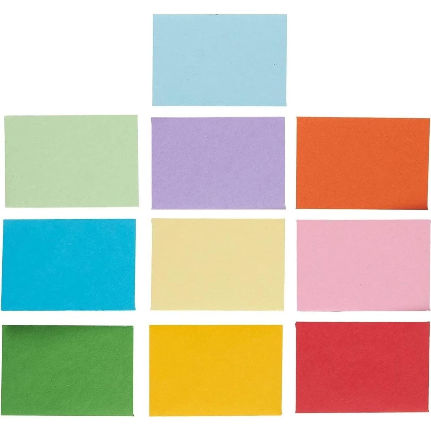 Sobres Mini Juvale - 100 Unidades Multicolor 10.16x6.86 cm