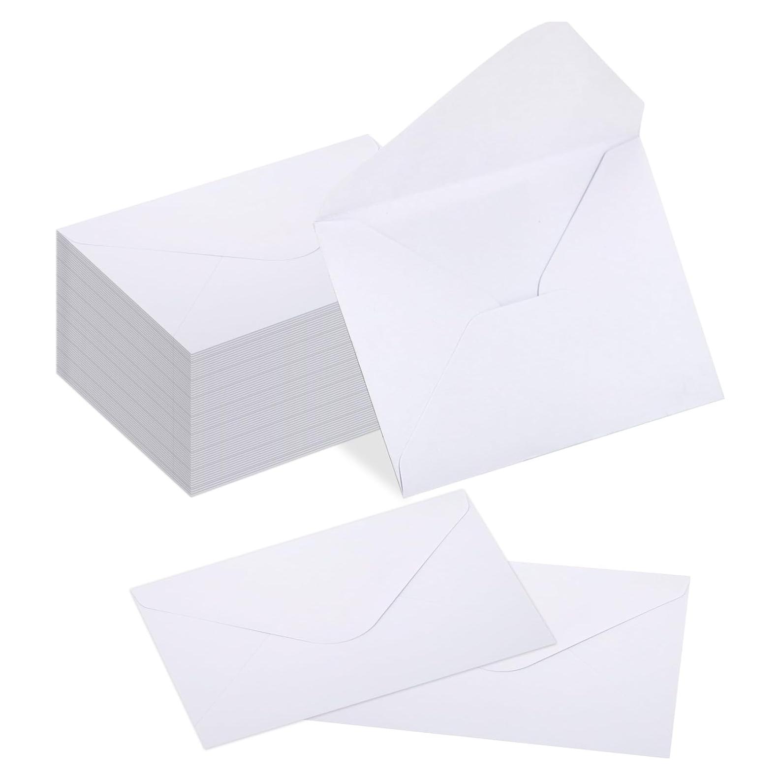 180 Sobres Pequeños Auto-Sellados Nitelemn 10.16x6.86cm Blanco