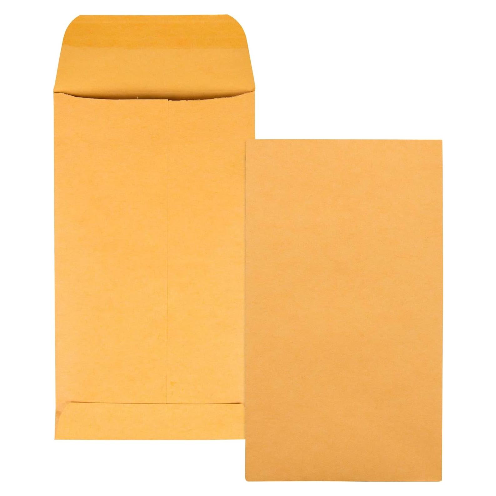 Sobres para Monedas Quality Park #5 1/2 Kraft 3,2 x 14 cm 500 Pzs