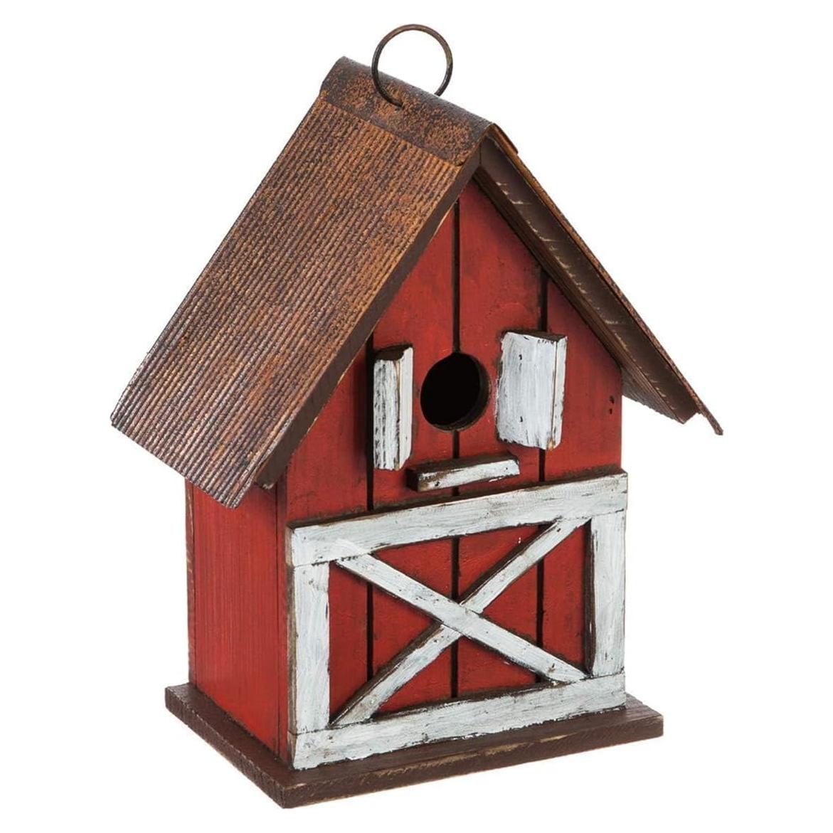 Casa de Pájaros Navideña Topadorn de Madera 26.67 cm