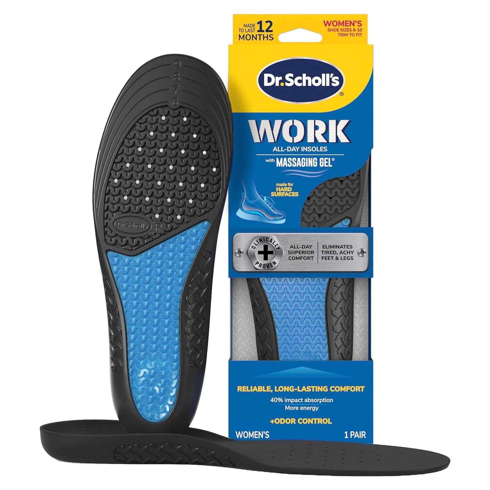 Plantillas de confort Dr. Scholl's con gel masajeador 2 unidades