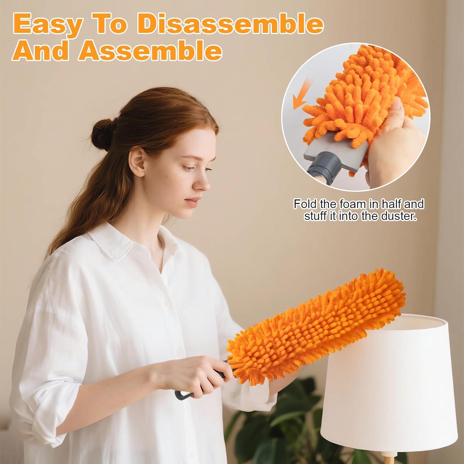 Duster de Microfibra Bryquelin 40.64 cm Mango Largo Lavable