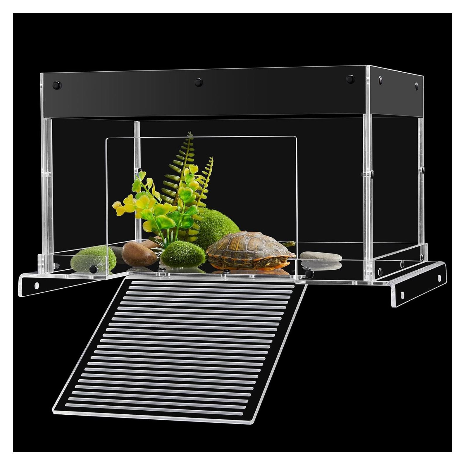 Plataforma de Sol para Tortugas REPTITRIP ATB21 - Antideslizante 25-33 cm