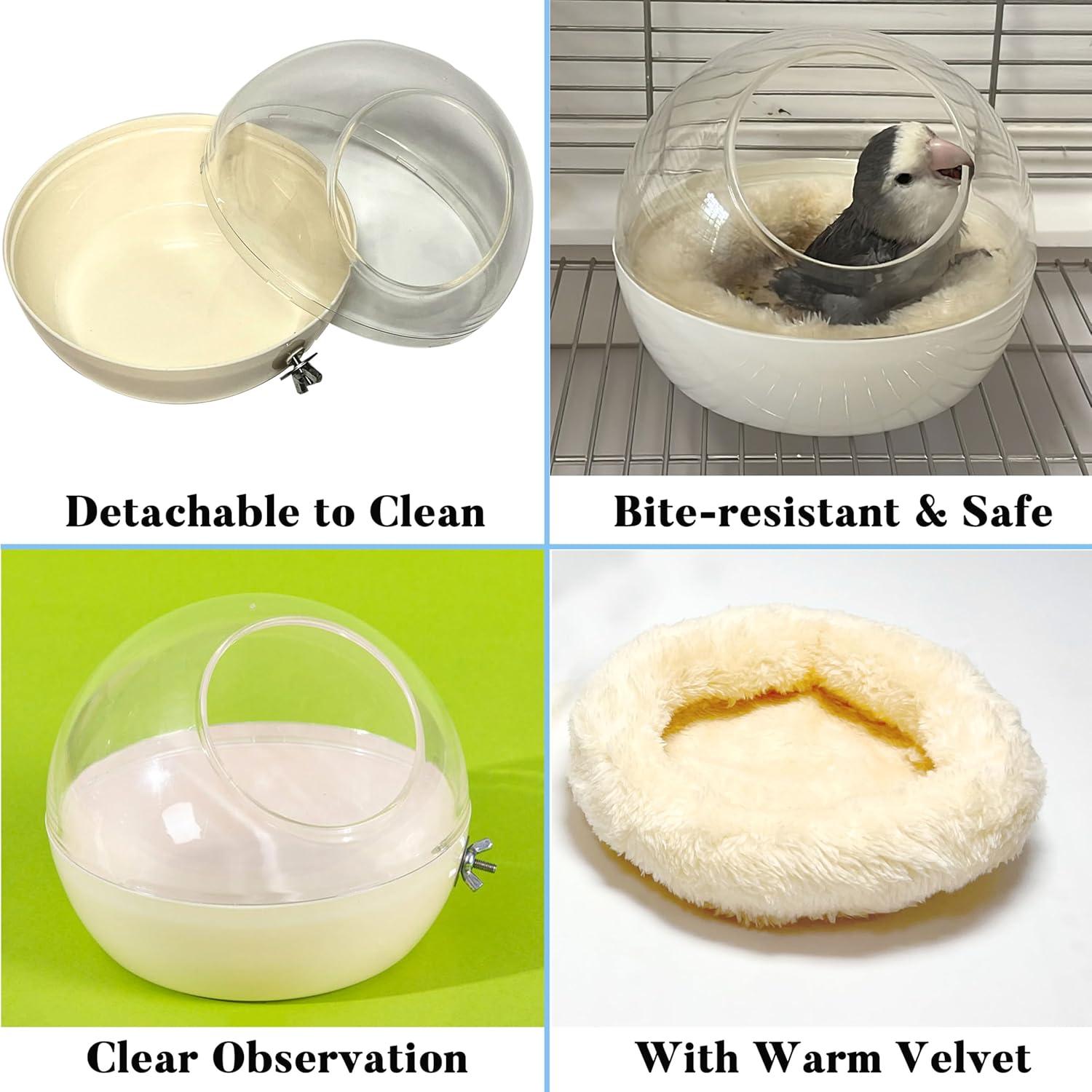 Nido de Pájaro Transparente Jevnd 15.2x15.2cm Resistente