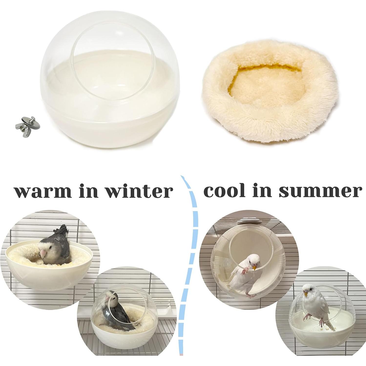 Nido de Pájaro Transparente Jevnd 15.2x15.2cm Resistente