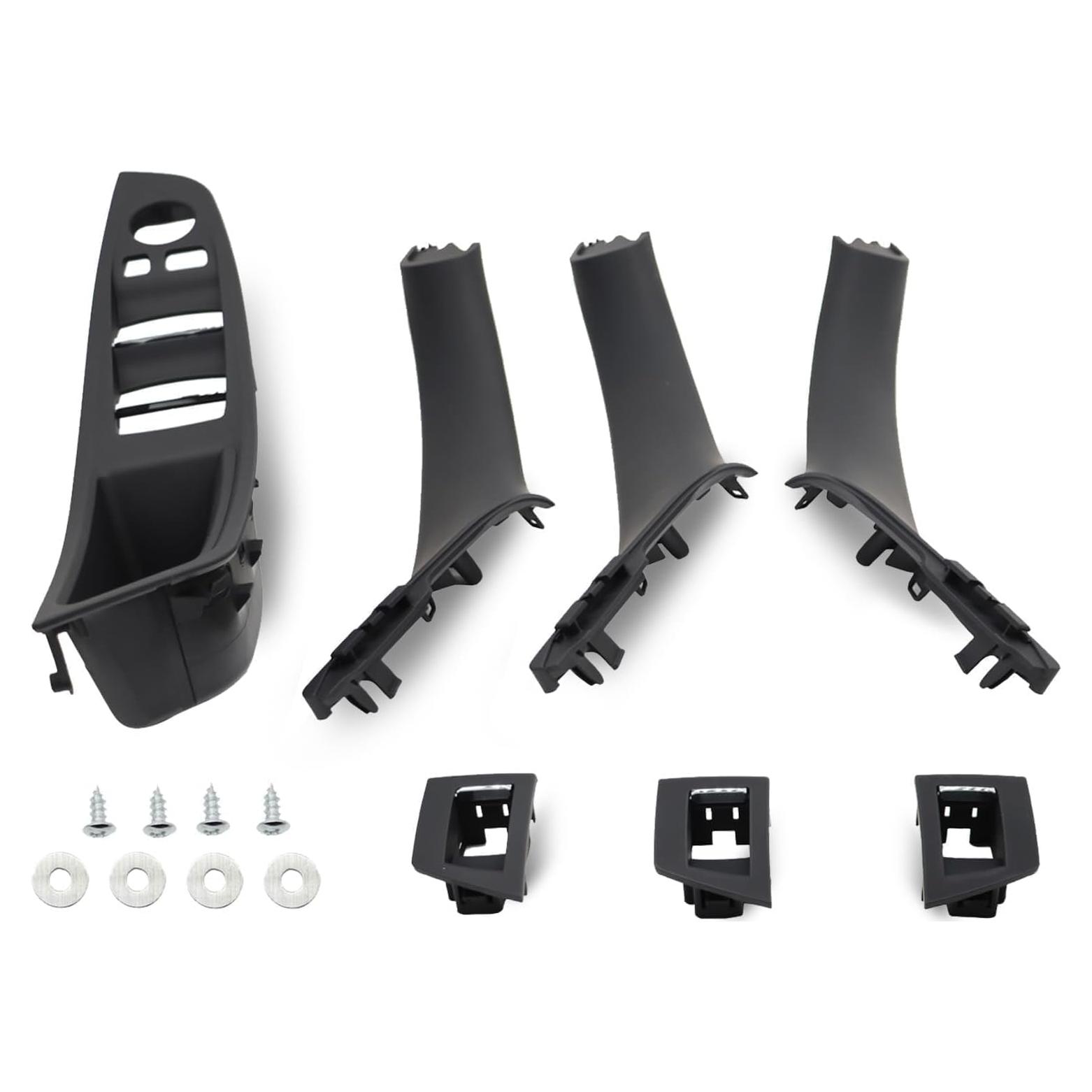 Cubierta Tirador Puerta Interior Aspaton 7 Piezas Negro