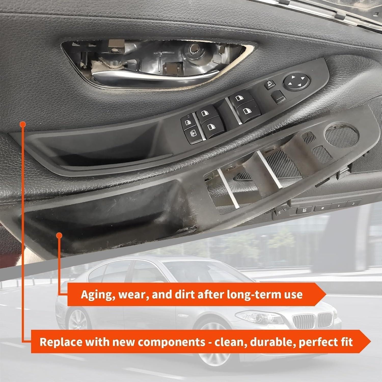 Cubierta Tirador Puerta Interior Aspaton 7 Piezas Negro