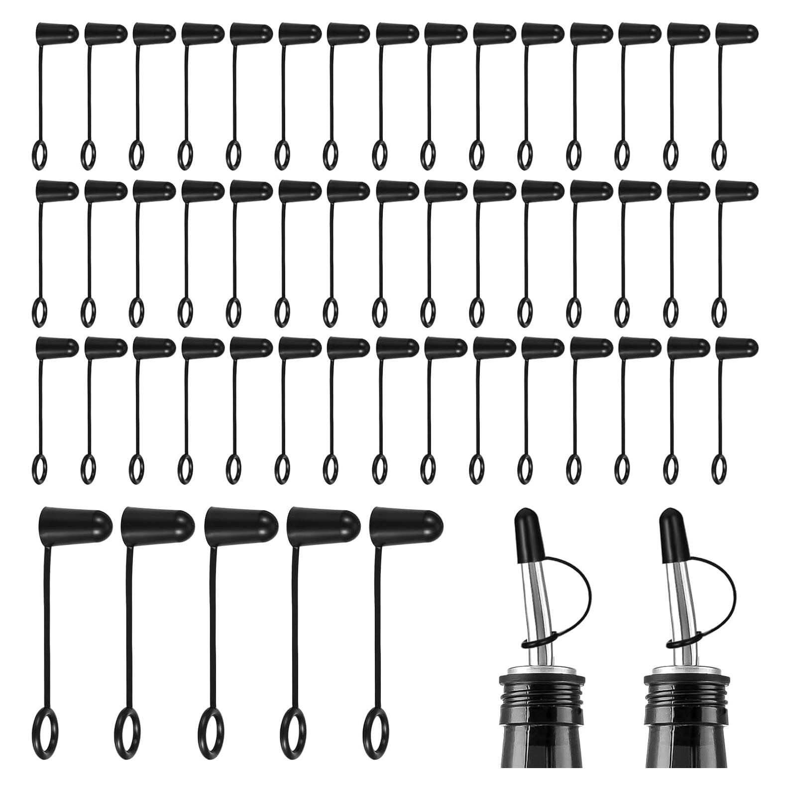 TIESOME 50 Tapas de Polvo para Vertedores de Licor y Aceite