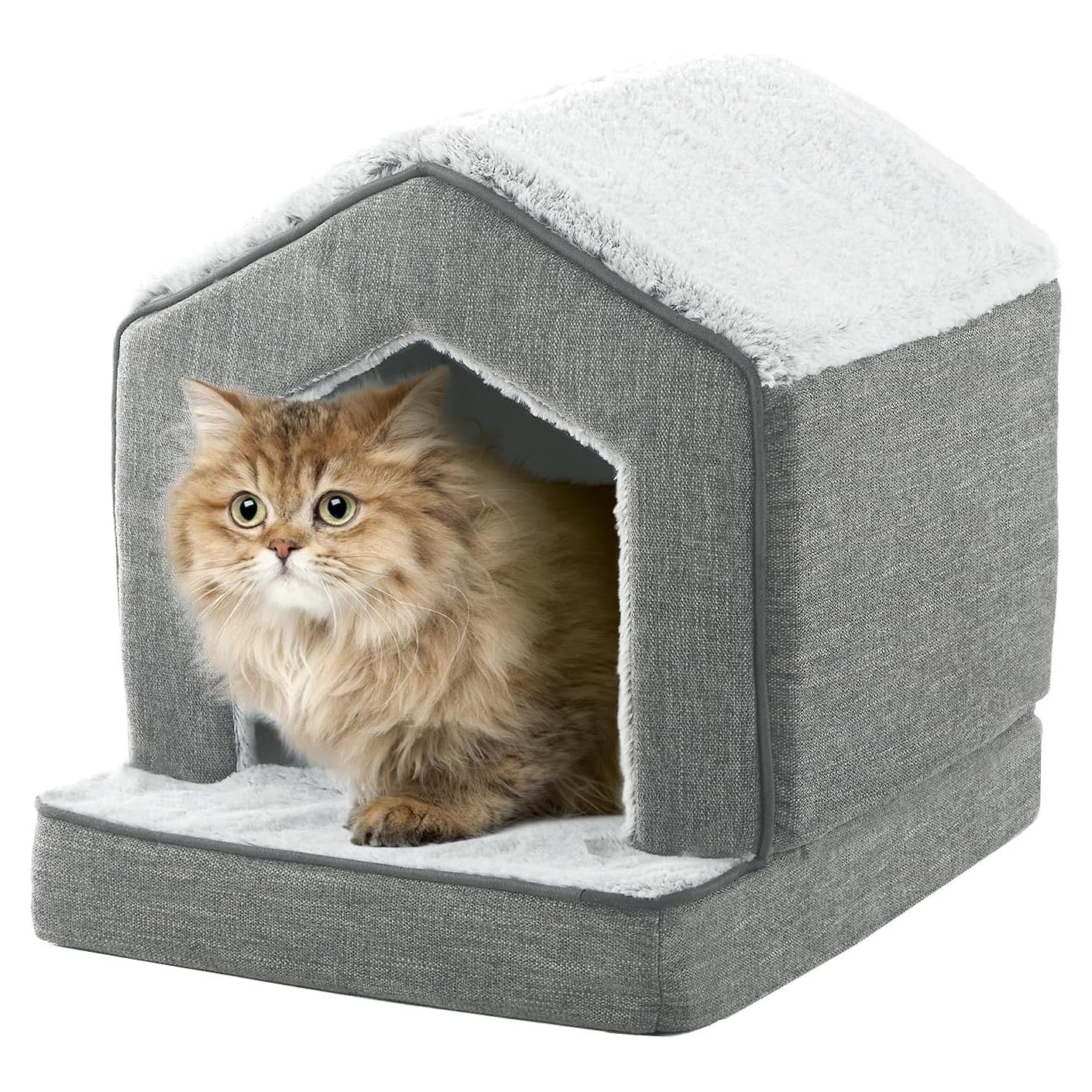 Casa Ortopédica para Gatos DEBANG HOME 45.72x38.1x43.18cm Gris