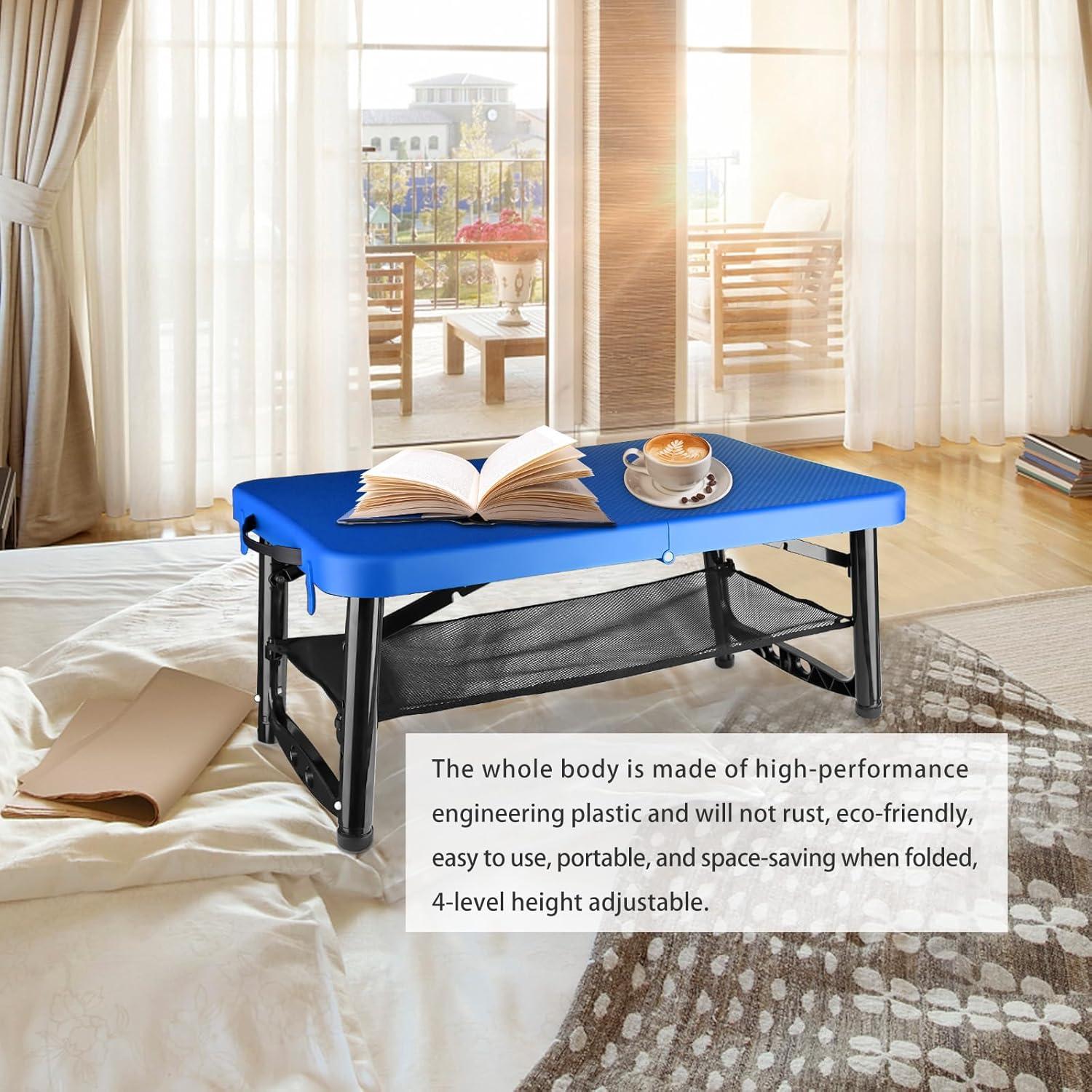 Mesa Plegable ZTMT 4 Pies con Taburete Ajustable