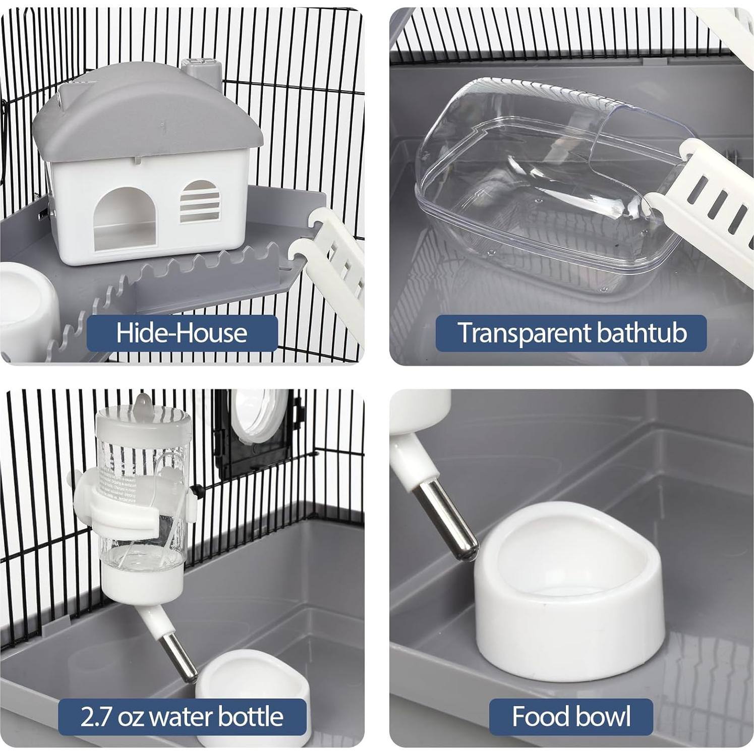 Jaula para Hámster Multinivel LOOBMBNS 55.88x30.48x38.1cm