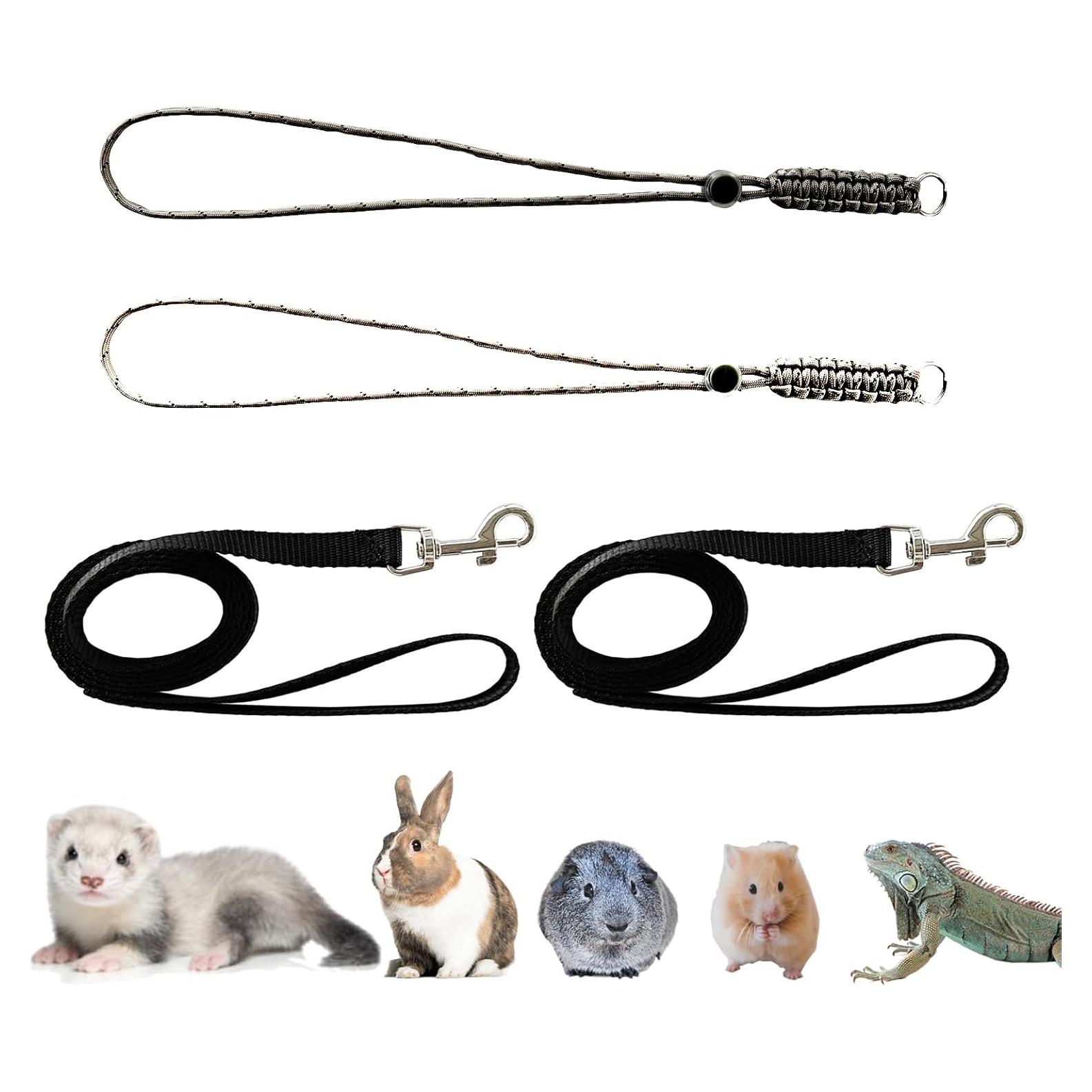 Arnés y Correa Ajustable para Conejos y Animales Pequeños - Paquete de 2