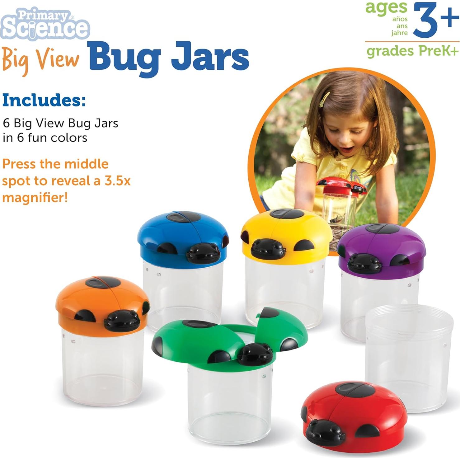 Set de Tarros de Insectos Learning Resources - 6 Piezas 11.4 cm