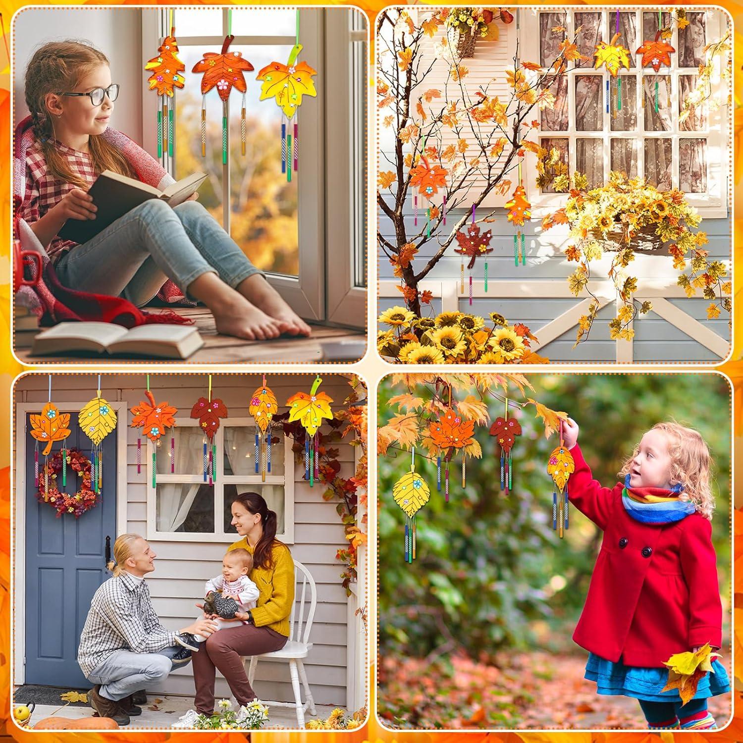 Kit de Campanas de Viento de Otoño DECYOOL 14 Piezas DIY