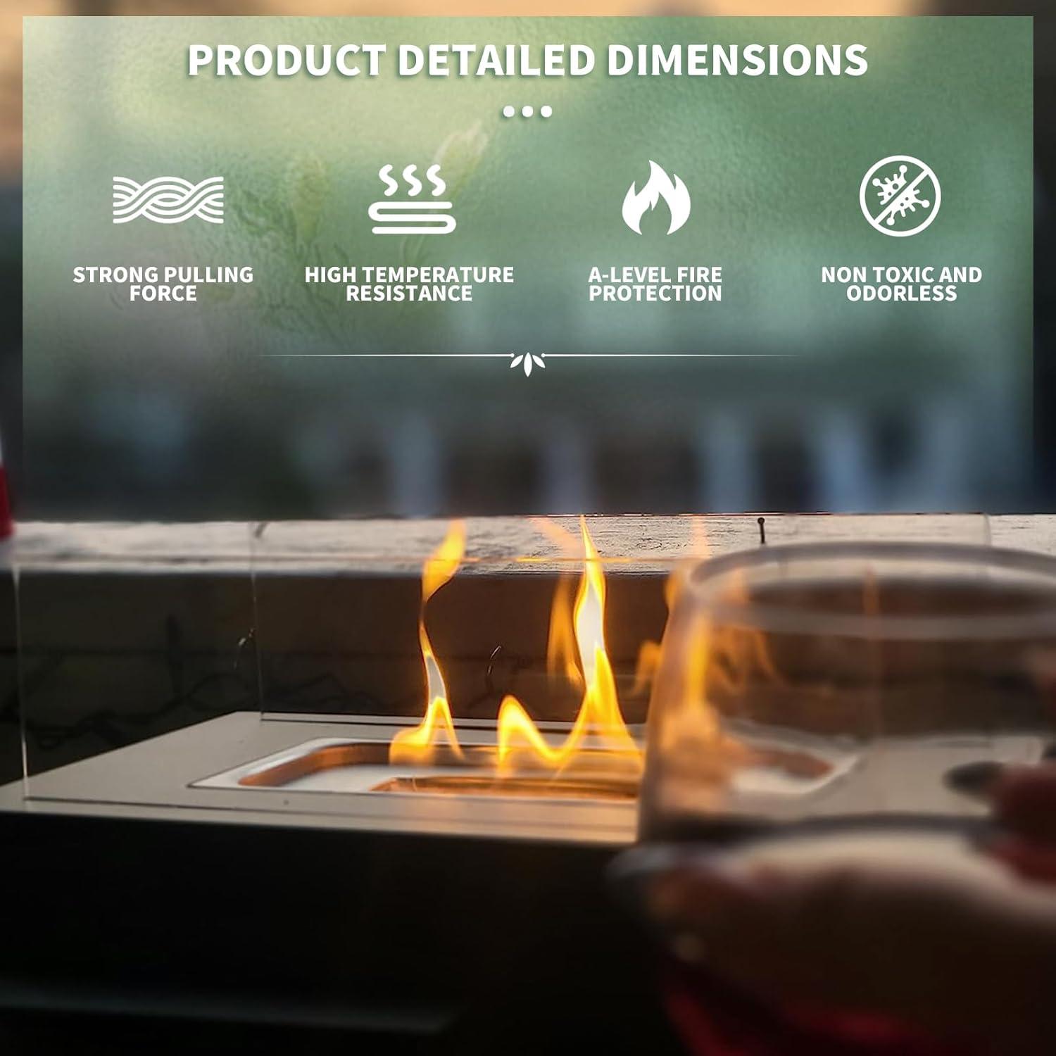 24 Mechas de Lana Cerámica para Fogón de Mesa GCVOPTON