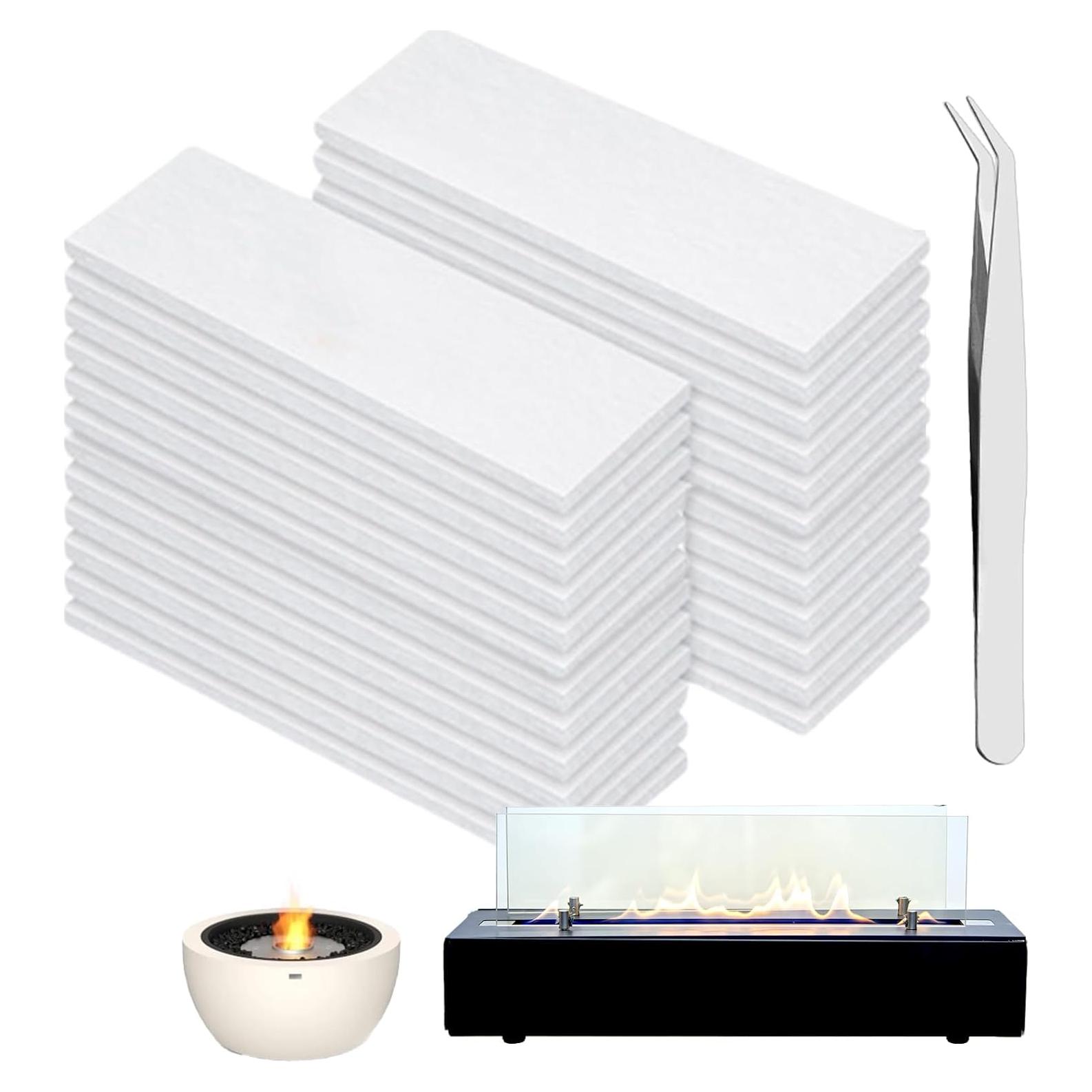 Mechas de Lana Cerámica Frohessen 24pcs para Fogón de Mesa