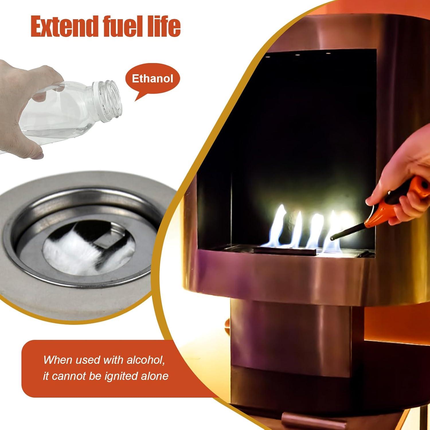 Mechas de Lana Cerámica Frohessen 24pcs para Fogón de Mesa