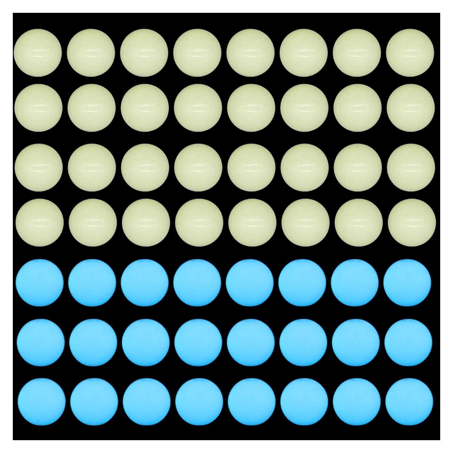 Perlas Luminosa Solar 6mm Azul ACYUNLEI 100 Piezas DIY