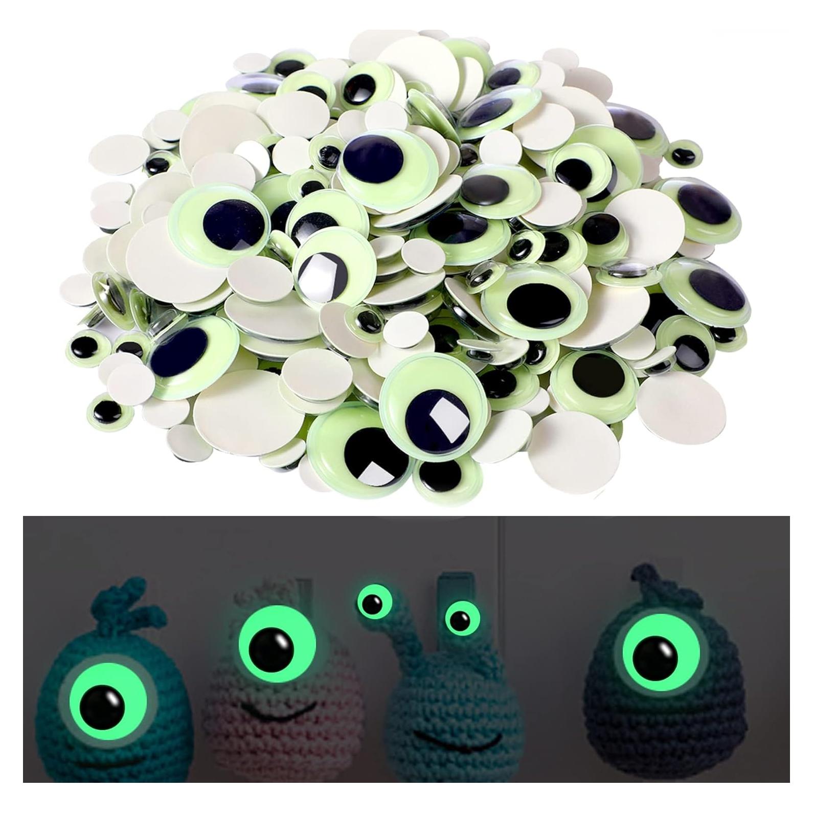Ojos Googly Autoadhesivos UPINS 300 Pcs Brillan en la Oscuridad