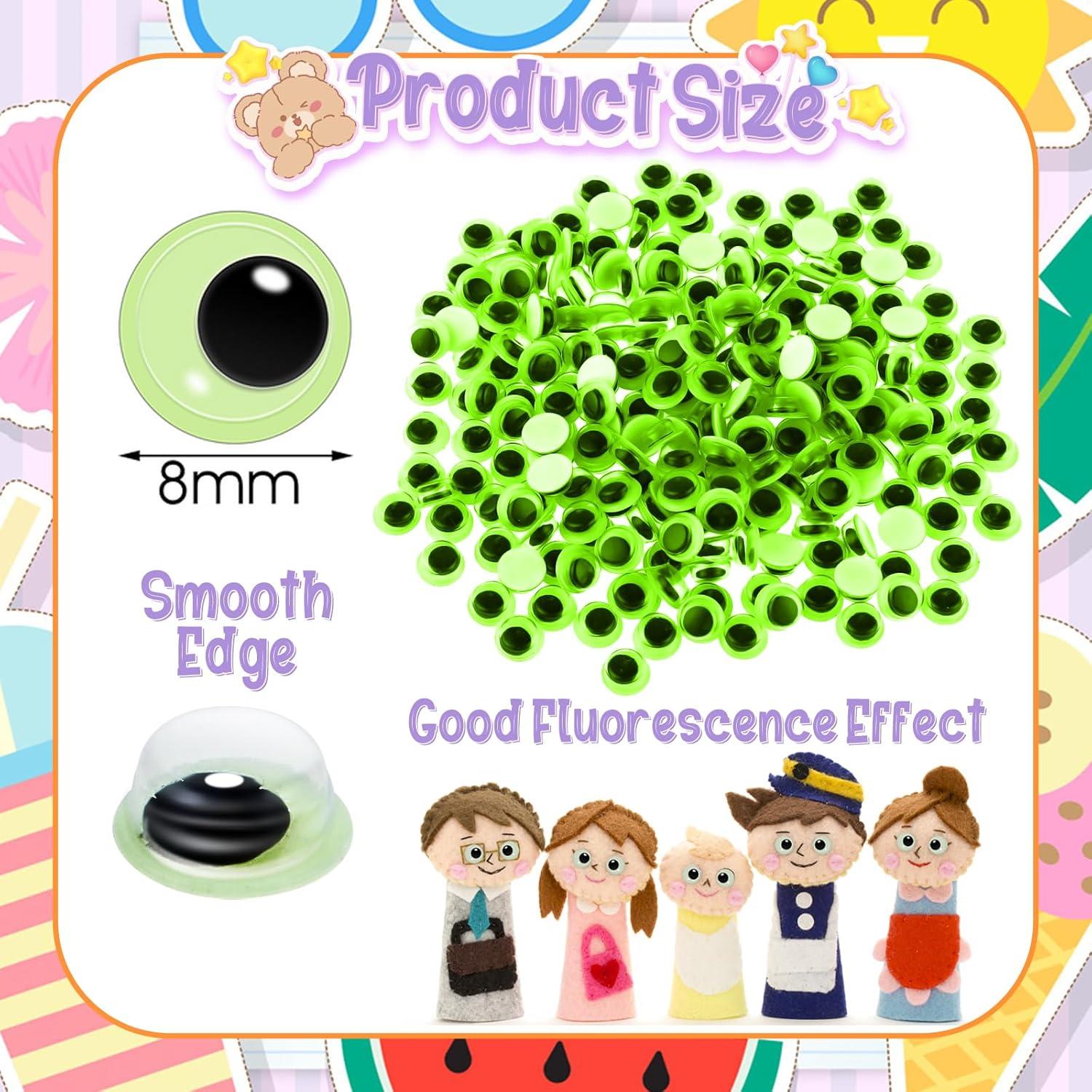 300 Ojos Móviles Brillantes en la Oscuridad 8mm DIVINA VITAE