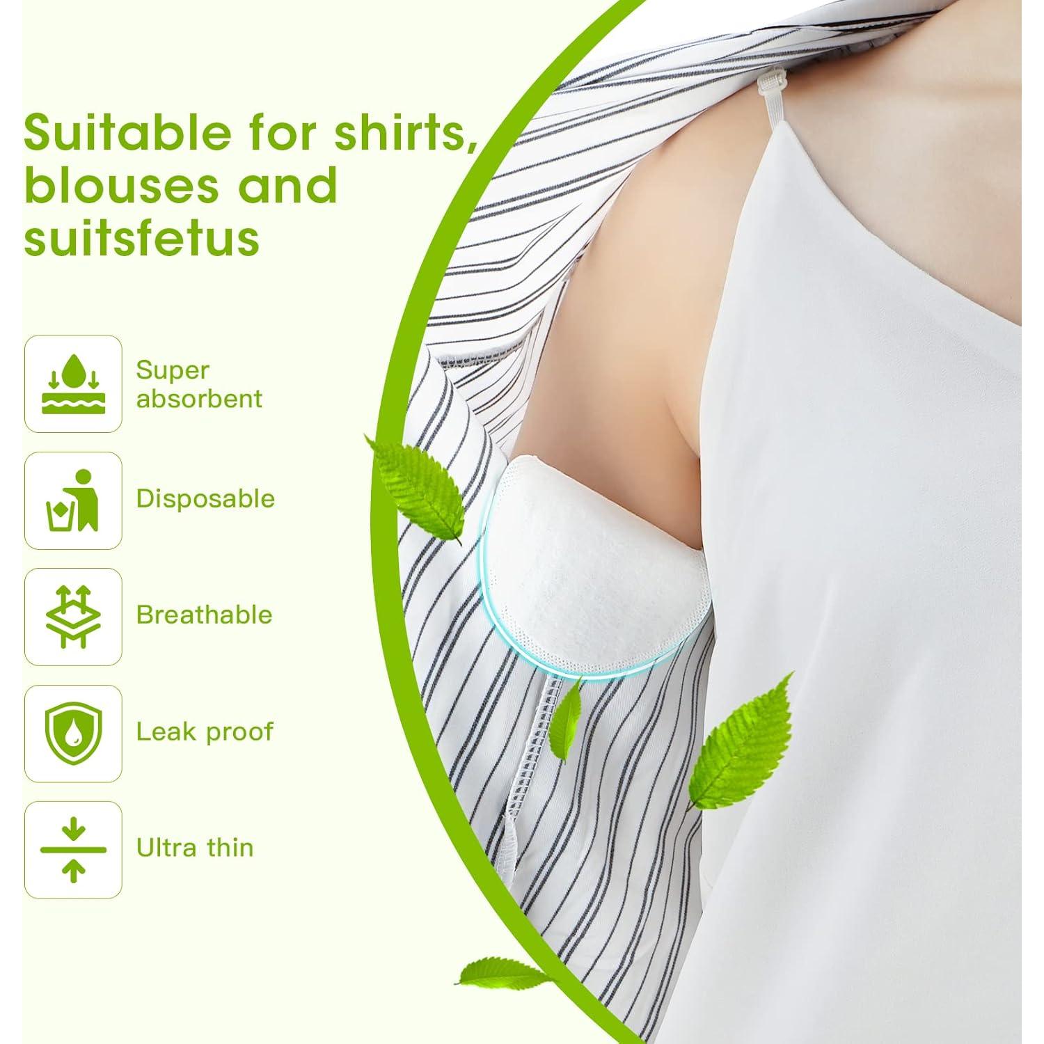 Protectores Antisudor OTTOLIVES 100 Pcs Axilas Hombres Mujeres