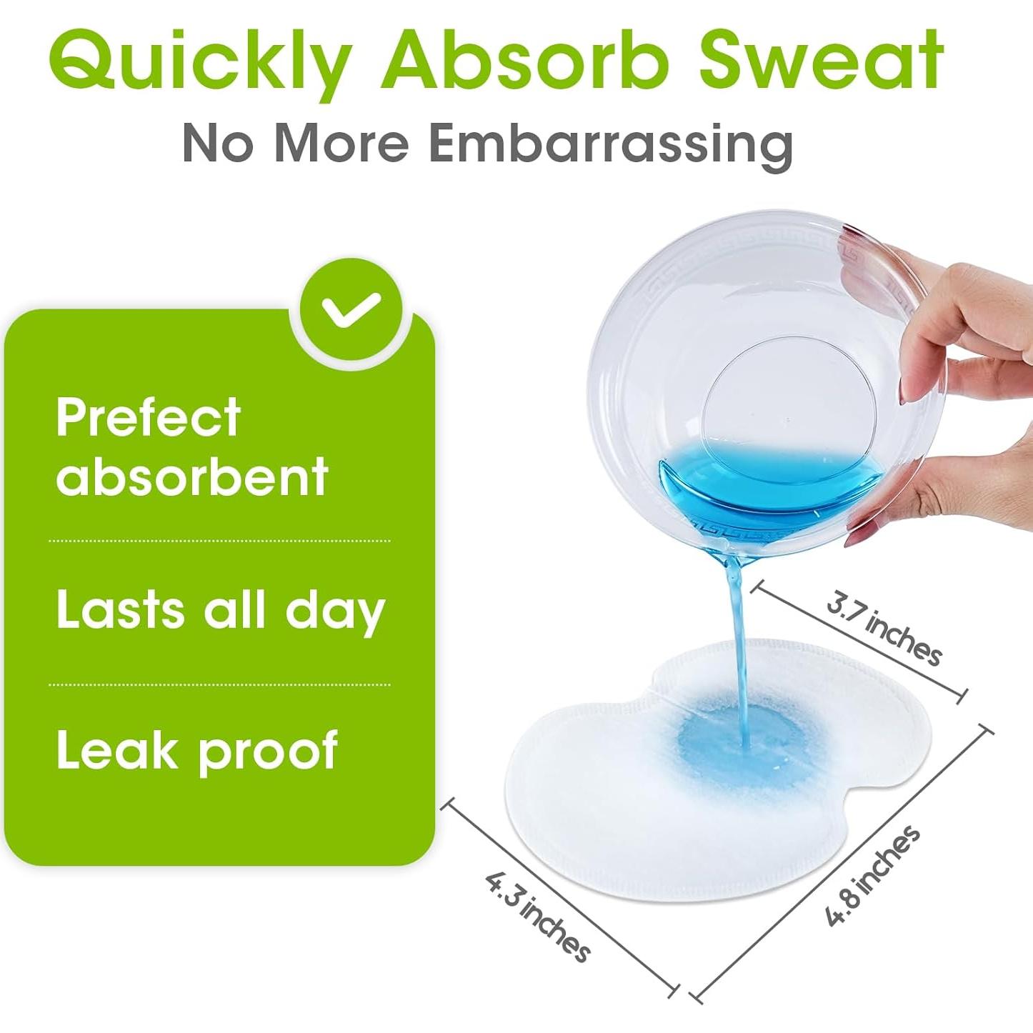 Protectores Antisudor OTTOLIVES 100 Pcs Axilas Hombres Mujeres