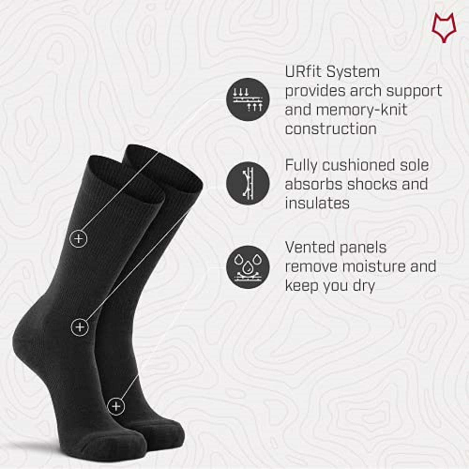 Calcetines de Vestir Militares Fox River - Paquete de 3, Negros