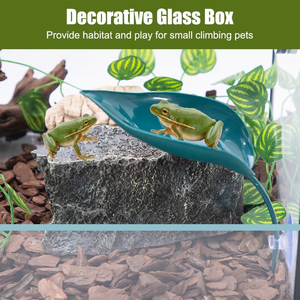 Hamaca de Hoja Betta DONGKER 3 PCS para Acuario Reptiles