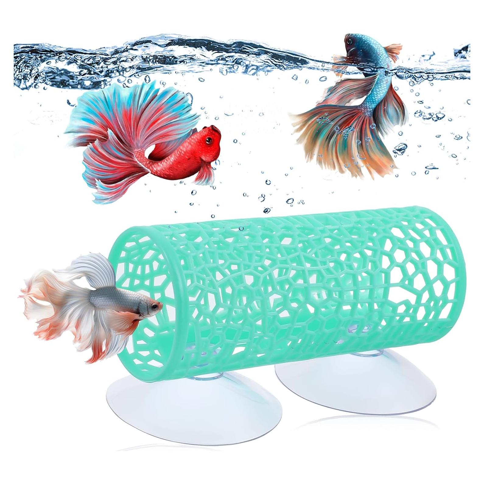 Hamaca para Peces Betta Alrhso 10x4cm Verde con Ventosas