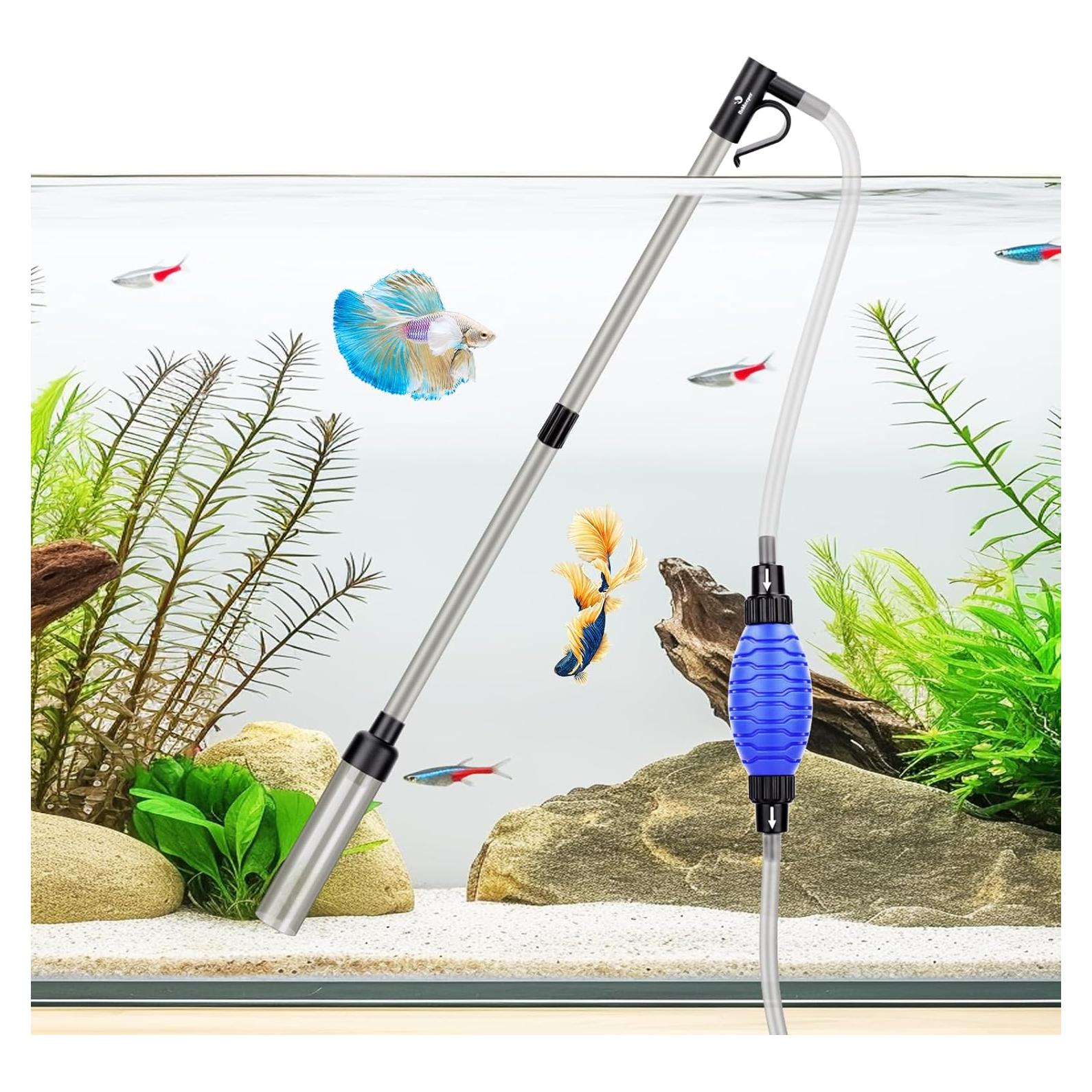 Limpiador de Grava para Acuario fishkeeper 4-en-1 Ajustable