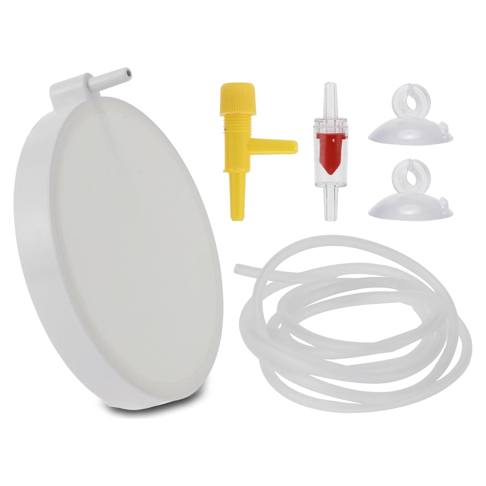 Piedra de aire para acuarios CAPASTEC 10 cm con tubo y ventosas