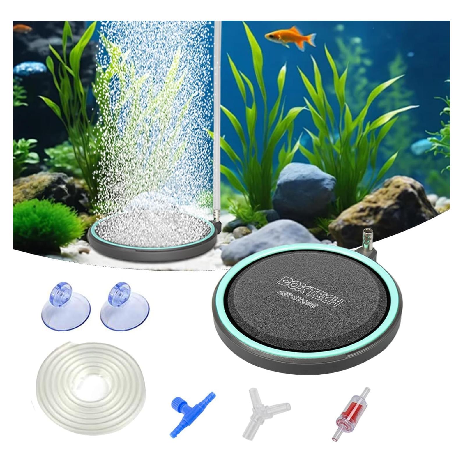 Difusor de Oxígeno UPETTOOLS 5 cm para Acuarios Nano Silencioso