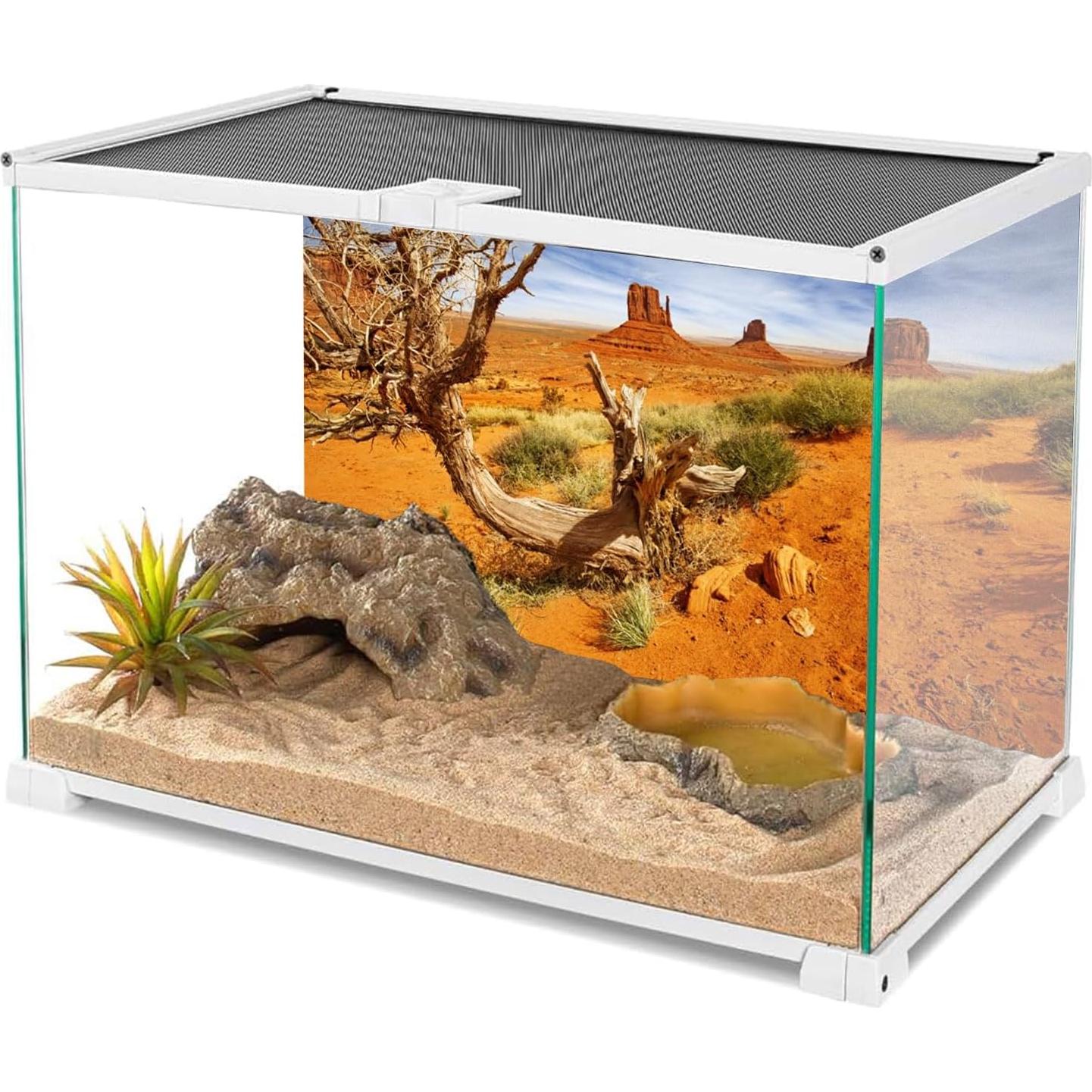 Fondo de Terrario AWERT 91x51 cm Naranja Desierto Poliester