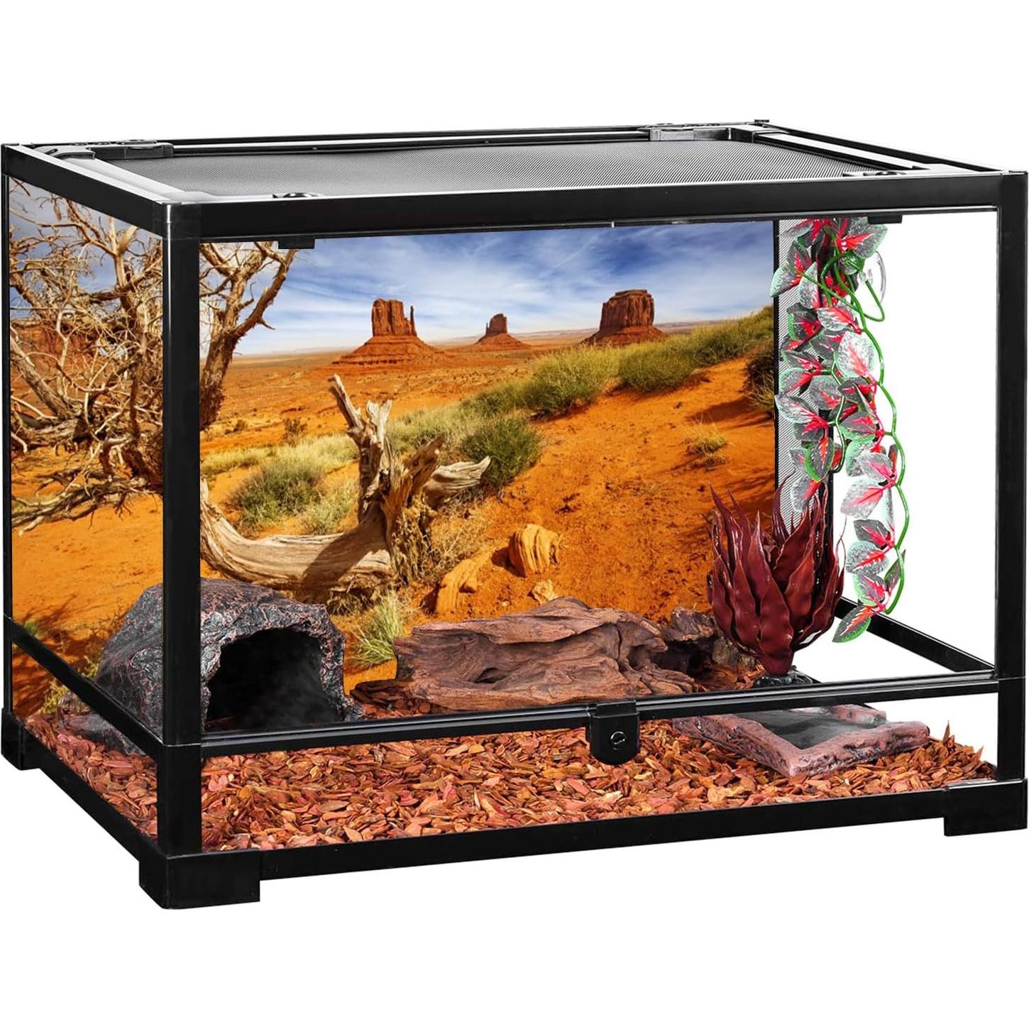 Fondo de Terrario AWERT 91x51 cm Naranja Desierto Poliester