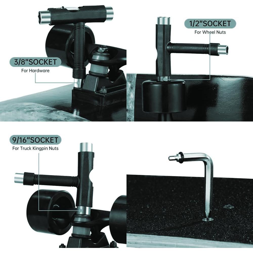 Herramienta de Skateboard Kata Skateboarding + Prensa de Rodamientos