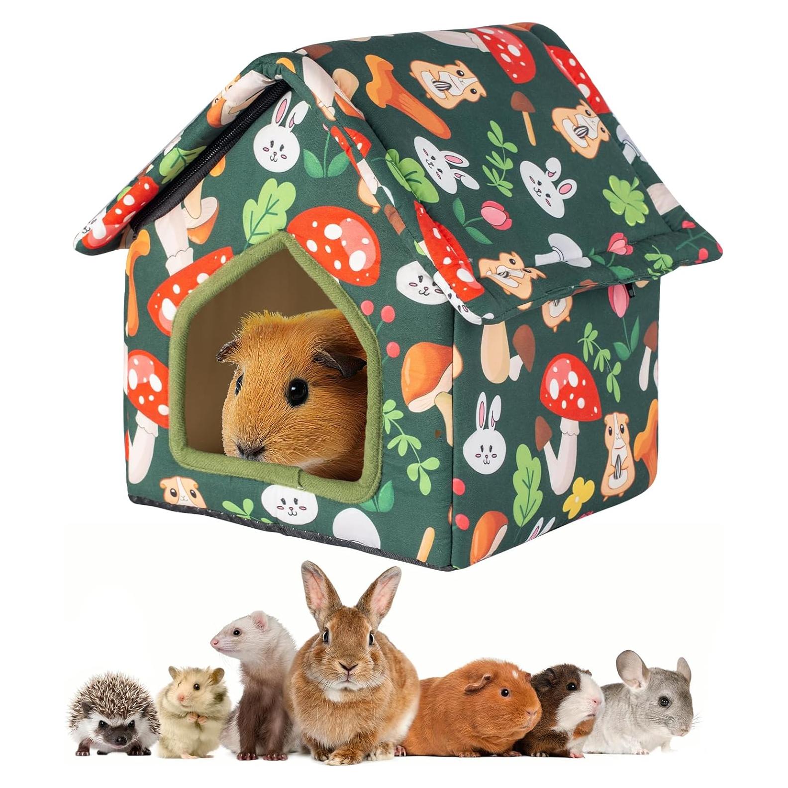 Escondite Plegable para Cobayas Yigerlee 22x22x26.9cm Antideslizante