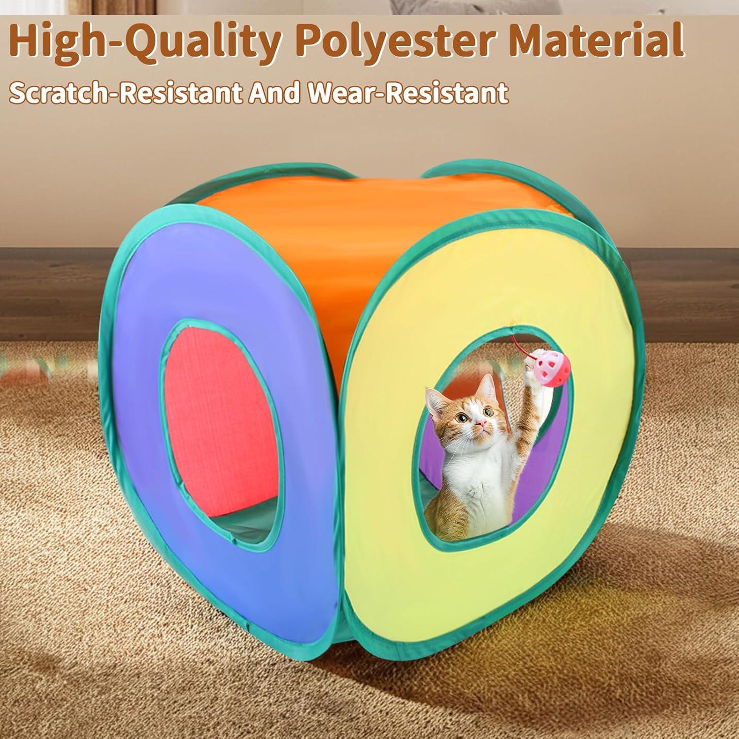 Kit de Juguetes para Gatos 25 Piezas iCAGY con Túnel Arcoíris