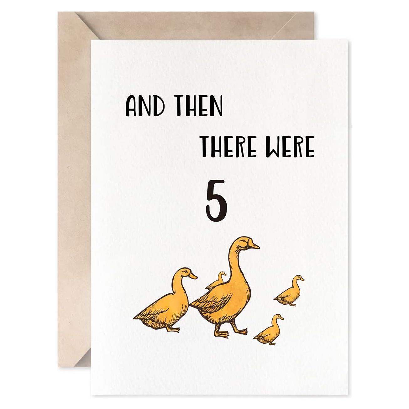 Tarjeta de Nacimiento Unisex MAGJUCHE Pato 5x7 cm