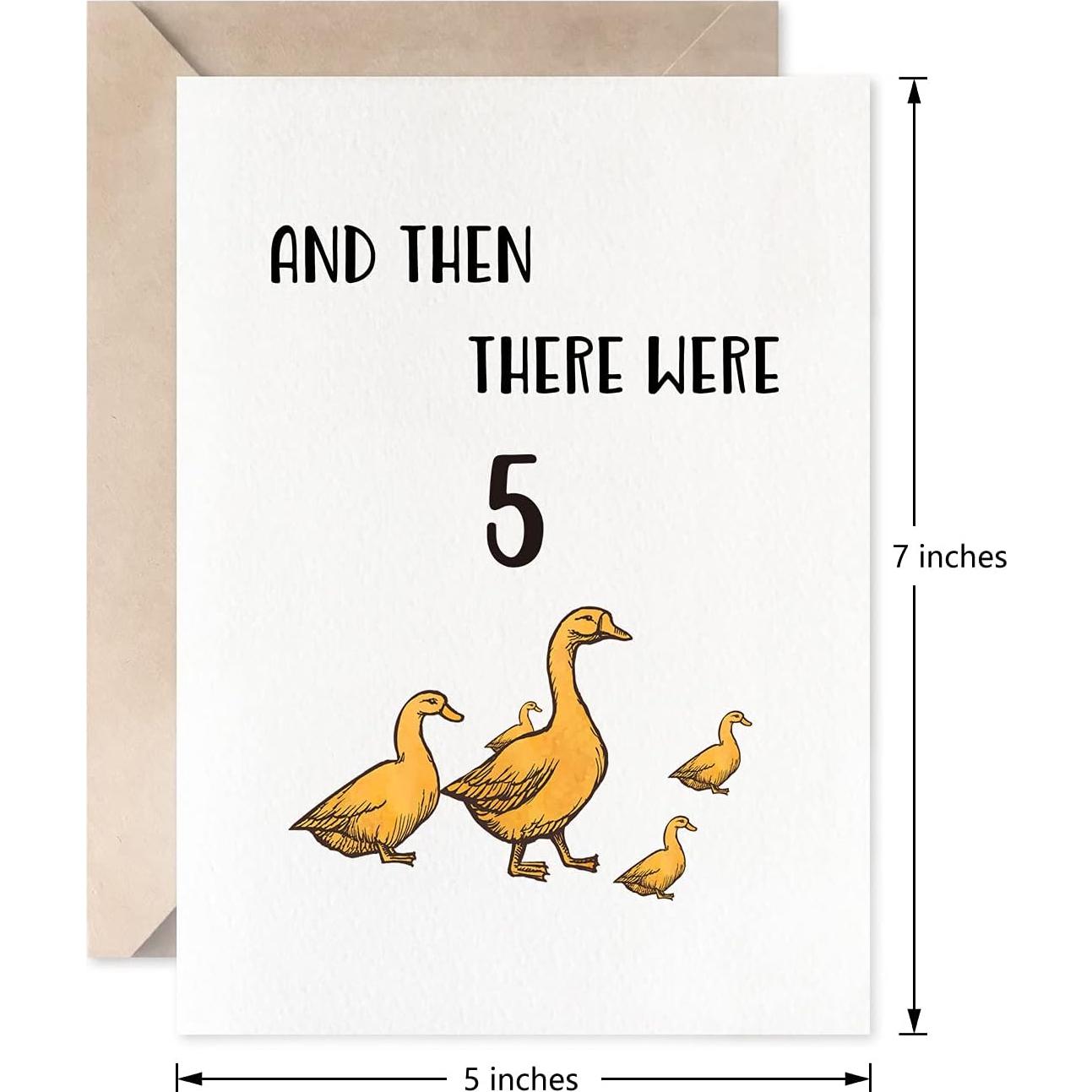 Tarjeta de Nacimiento Unisex MAGJUCHE Pato 5x7 cm