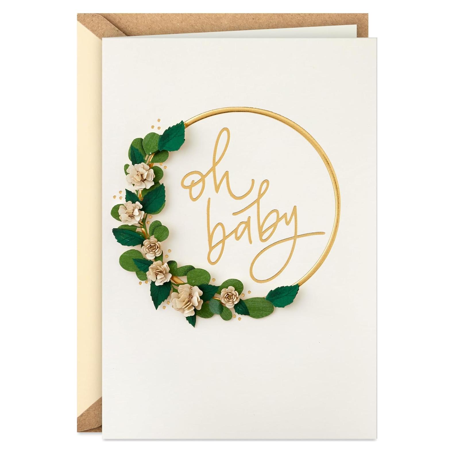 Tarjeta de Baby Shower Hallmark Signature Oh Baby 12.7x18.3cm