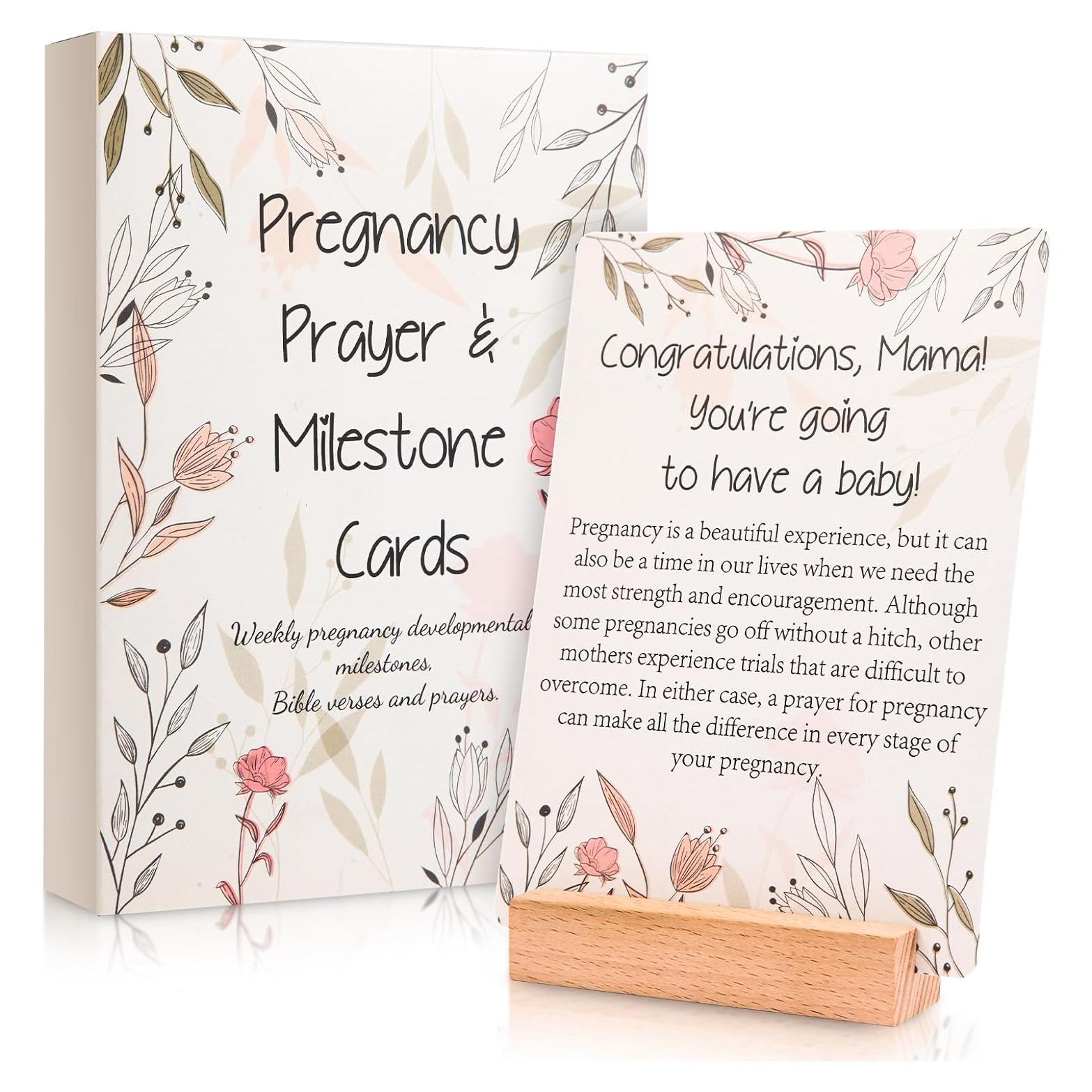 20 Tarjetas de Oración para Embarazo EIHFHIE 12.7x17.3cm