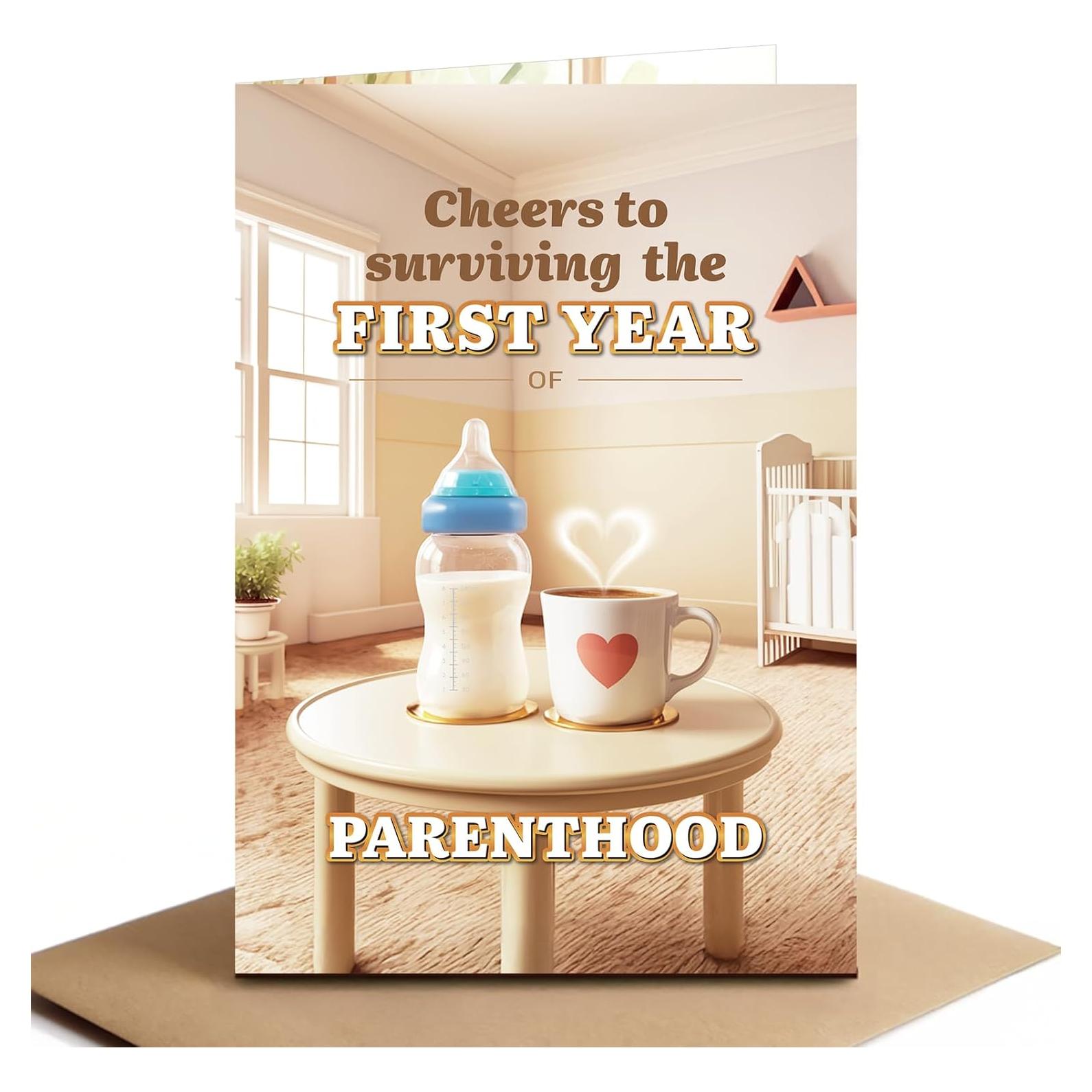 Tarjeta de Cumpleaños Divertida Raojozen 5x7 cm Paternidad