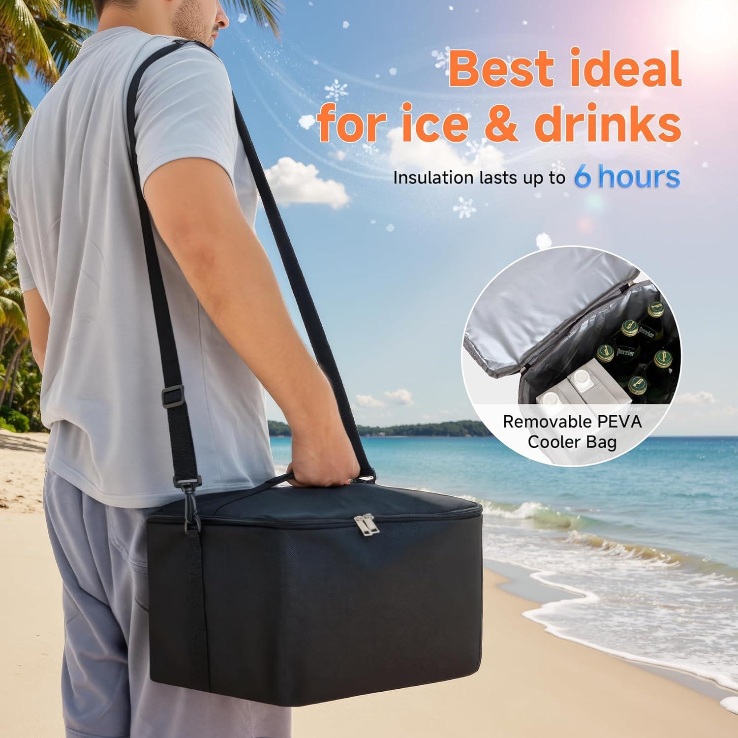 Organizador de Maletero StorageWorks Mediano Negro y Naranja