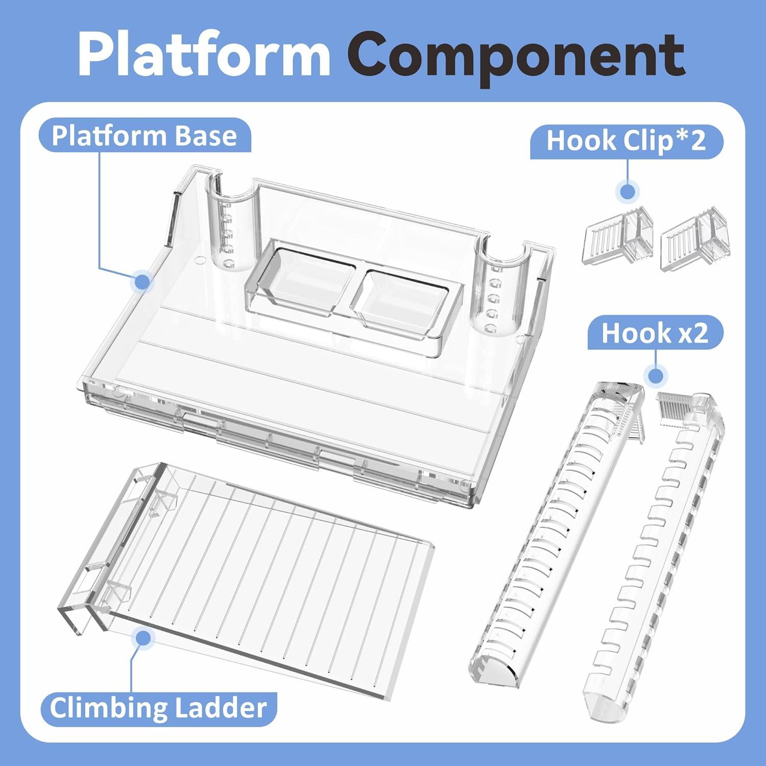 Plataforma de Sol para Tortugas Gozilla Pequeña con Rampa