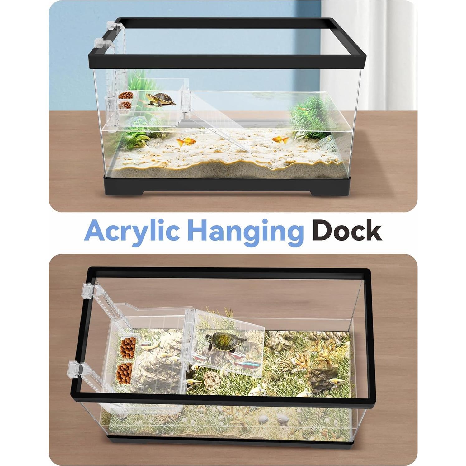 Plataforma de Sol para Tortugas Gozilla Pequeña con Rampa