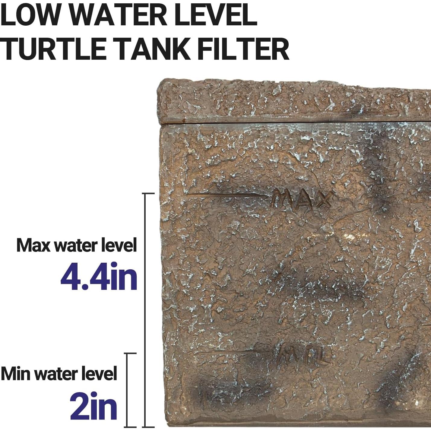 Filtro para Tortugas REPTIZOO TB06N 120GPH con Plataforma Calentadora