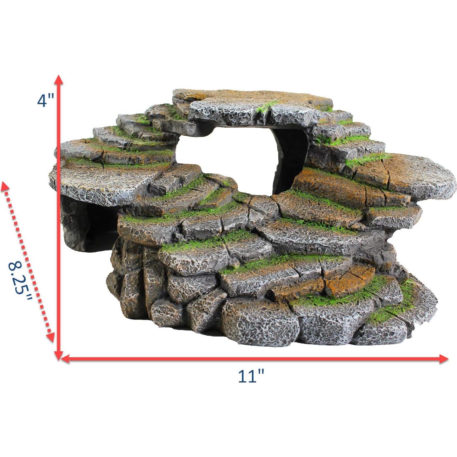 PENN-PLAX Reptology Shale Scape Grande - Resina para Acuarios