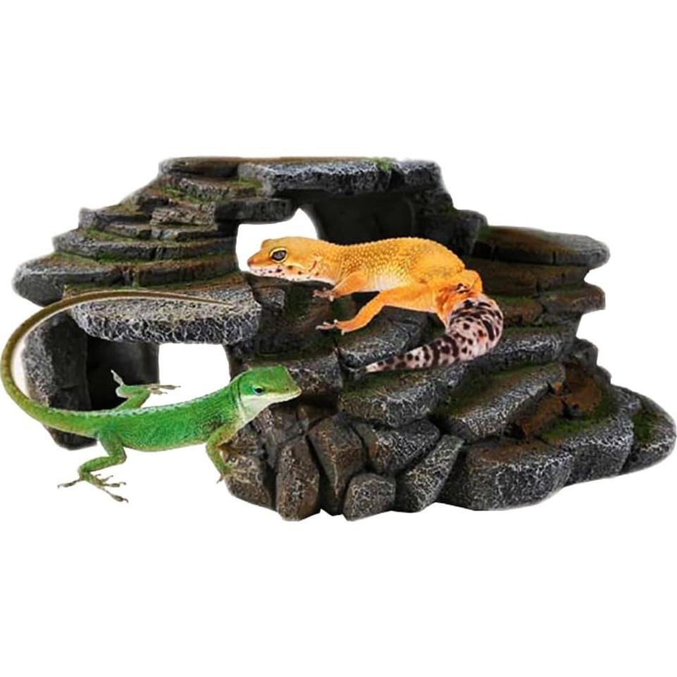 PENN-PLAX Reptology Shale Scape Grande - Resina para Acuarios