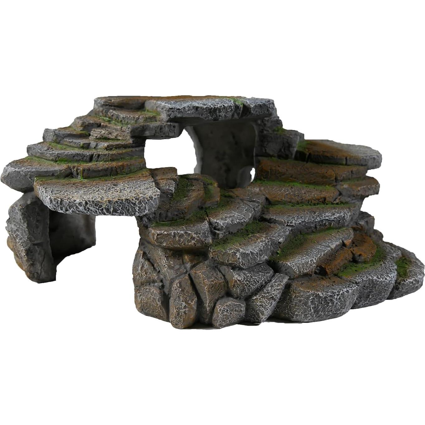 PENN-PLAX Reptology Shale Scape Grande - Resina para Acuarios